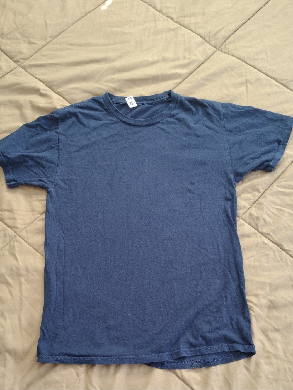 Men's Navy Short Sleeve Crew Neck T-Shirt
